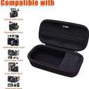 LTGEM 4K Digital Camera Case Compatible with Duluvulu/VJIANGER/AUREAPIX/Zostuic/XNSIAKXA/TESFOT/TEFTYMON 4K Digital Camera for Photography, Vlogging Protective Travel Carrying Case, Black
