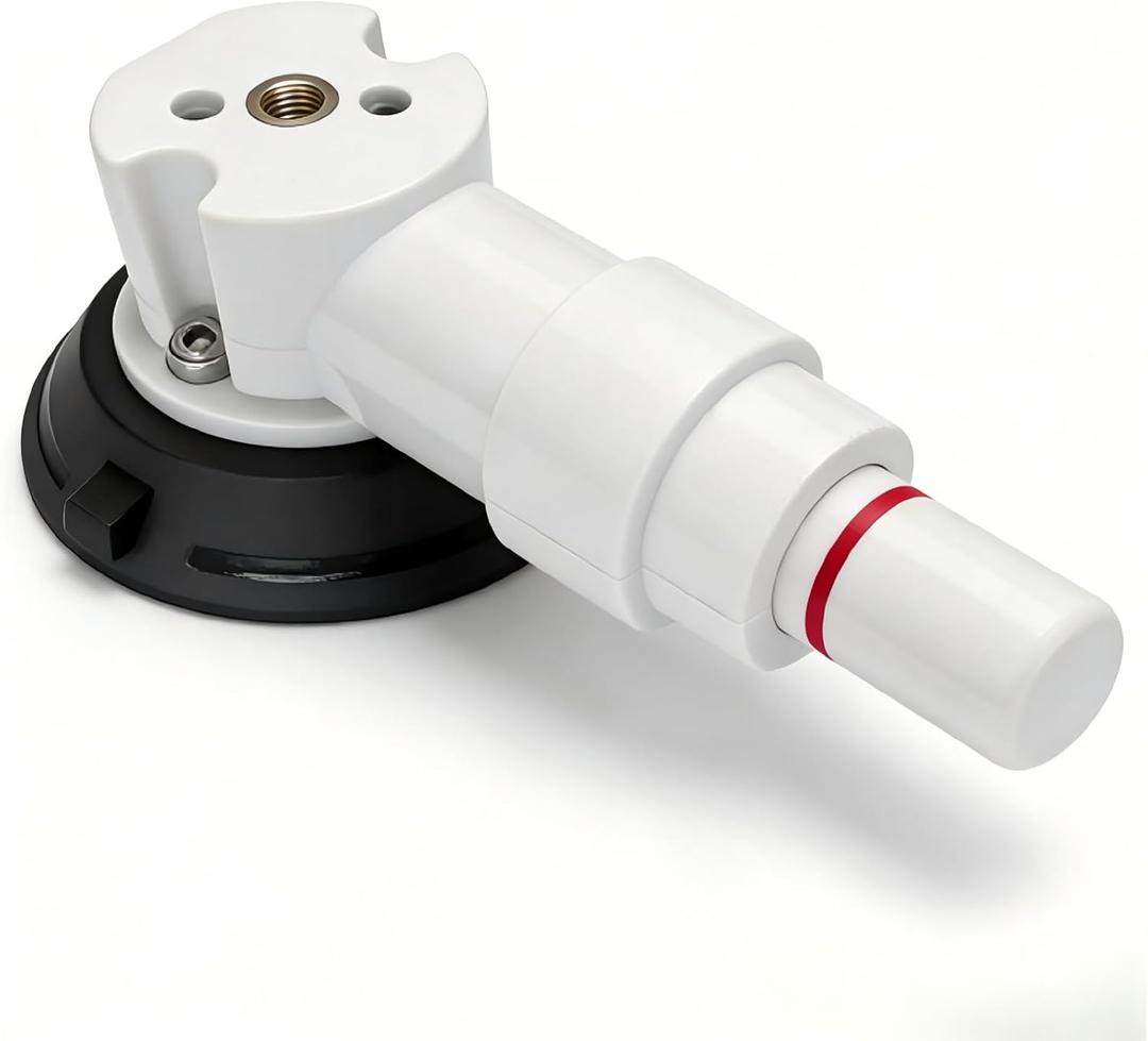 3"Camera Suction Cup Mount Camera Suction Mounting Vacuum Suction Mount Glass Sucker for Action Camera Car Holder Mount Base Mobile Stand Base for Tripod,Monopod,Windshield,Car Dash (White G1/4thread) (Black)