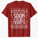 Soon To Be Married Merry'd Couples Matching Ugly Christmas T-Shirt
Male Large