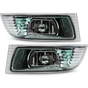 Kojem Fog Lights w/Bulb Pair Compatible with 2003-2009 LEXUS GX470 without sport package Halogen Front LH+RH Bumper Fog Light Lamp Replacement for 81221-60080, 81211-60160, LX2593105, LX2592105