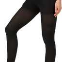 NURCOM 20-30 mmHg Compression Pantyhose for Women & Men, Open Toe Medical Compression Stockings, Waist High Opaque Compression Tights, Graduated Support for Varicose Veins, Edema, DVT, Post Surgery (3X-Large)