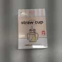 GROSMIMI Spill Proof no Spill Magic Sippy Cup with Straw with Handle for Baby and Toddlers, Customizable, PPSU, BPA Free 6 oz (Peach)