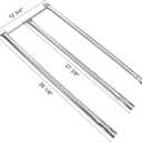 Uniflasy Grill Parts Replacement for Weber Genesis Silver Grill, Genesis Silver B C, Genesis Platinum B C, Weber 900 (Side Control),28 1/8" Stainless Steel Burner,22.5" Porcelain Steel Flavorizer Bars