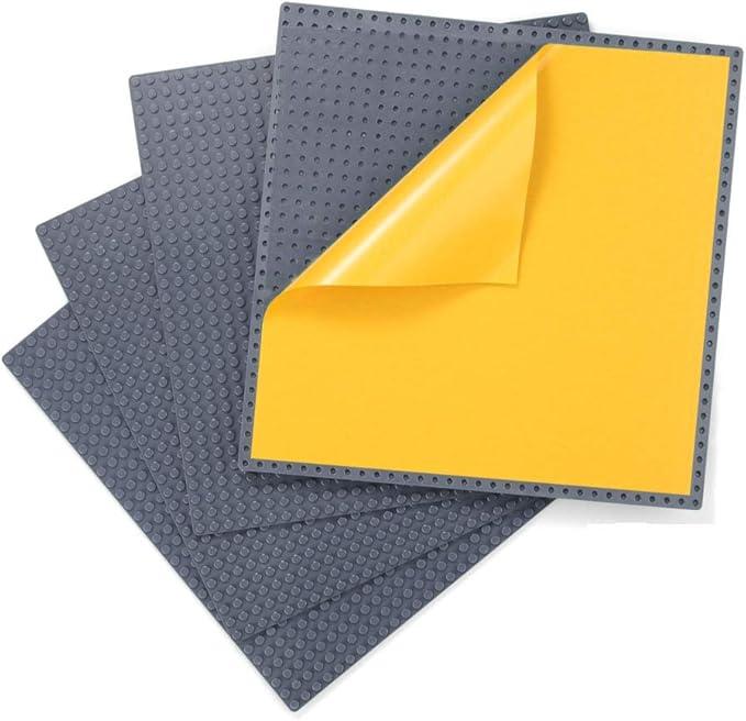 5 Pack Peel and Stick Baseplates, Stickers Baseplates, Compatible with All Major Brands - 10 inch x 10 inch