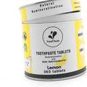 Refill Pack - 365 Toothpaste Tablets - Natural Remineralization & Whitening with Nano Hydroxyapatite - Travel or Daily Use - Fluoride Free (Lemon365)