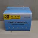 Amazon Basics Dog and Puppy Pee Pads, 5-Layer Leak-Proof Super Absorbent, Quick-Dry Surface, Potty Training, Regular (22x22"), 50 Count, Blue & White