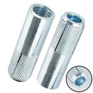 Party Animal Drop-in Anchors, 10 PCs 3/8"-16 Zinc-Plated for Concrete, Secure Mounting, Industrial-Strength, Easy Installation - Internal Forced Expansion Screw Bolts for Solid Concrete