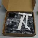 Ravinte 60 Packs (30 Pairs) 3/8" Inset Matte Black Cabinet Hinge, Self Closing Hinges for Kitchen/Bathroom/Furniture Cabinets & Doors. Decorative Hardware with Door Bumper.