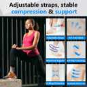 DRNAIETY 2 Pack Copper Ankle Brace for Men & Women - Adjustable Ankle Support Compression Sleeve, for Plantar Fasciitis, Achilles Tendonitis, Foot Pain, Swelling - Everyday Use(Skin Tone,M)