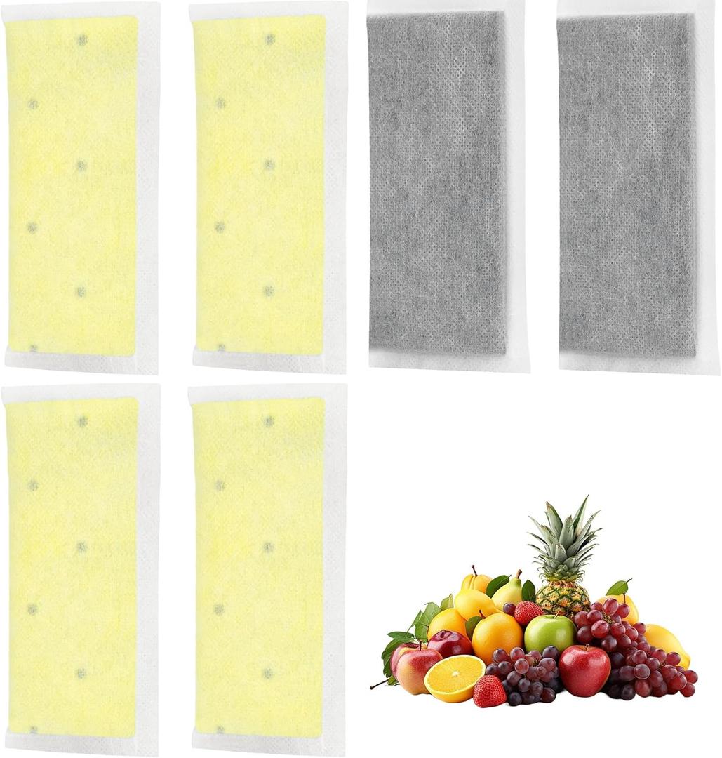 6 PK-2 Produce Keeper Refill Filters  Compatible with Frigidaire Gallery GRMC2273BF, GRMC2273BD, GRMG2272BF Refrigerator Produce Keeper