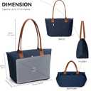 KALIDI Tote Bag for Women Nylon Top-Handle Purse,Large Capacity Shoulder Hobo handBag with Zipper Leisure Foldable Weekend