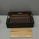 YUNZII QL75 Wireless Typewriter Hot Swap Retro Mechanical Keyboard,Punk Round Keycaps,RGB Backlit QMK/VIA Programmable, Multi-Device Keyboard with 2.4GHz/Type-C/BT5.0 (Wood, Onyx Switch)