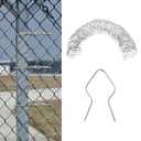 200Pcs T Post Clips,T-Post Clips for Fence Fork Installation Tools,11 Gauge Wire Ties Convenient and Fast Installation,Pre-Cut Galvanized Steel Fence Clips for T-Posts/U-Posts