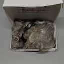 morvally Short Gray White Undersea Witch Costume Wigs with Shell Necklace and Earrings for Women Cosplay Halloween Party (White)