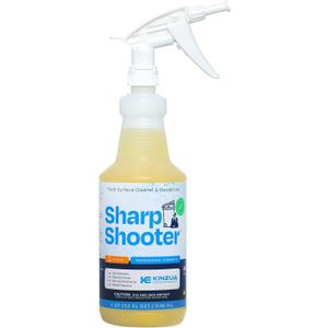 Sharpshooter, Heavy-Duty Trash Can Odor Eliminator & Degreaser, Garbage Surface Cleaner and Deodorizer Foam, Professional-Grade, Fresh Citrus Scent, 32 oz