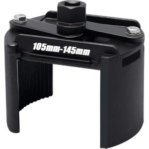 Universal Oil Filter Wrench Set for 105mm-145mm, Adjustable Oil Filter Removal Tool Cap 1/2",Perfect Fits Small Medium-sized Spin-on Oil Filters