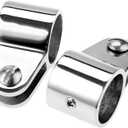 Pair of Bimini Top Jaw Slide , O.D.20/22/25/32mm Marine Stainless Steel 316 Top Jaw Slide Cap Bimini Railing Fitting for Yacht Boat Hardware (32mm 1 1/4inch)