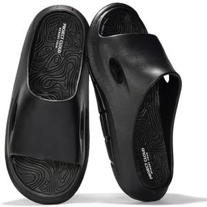 Project Cloud Mens Sandals - Lightweight and Flexible EVA Recovery Slides for Men with Ultra Bouncy Latex Insole - Comfortable Water Resistant Slippers for Men Footwear (Dean), Size 8