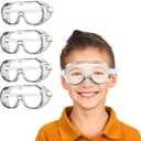 8 Pack Kid Science Goggles Bulk - Lightweight Polycarbonate Lenses and PVC Frame,Eye Protection for Kids