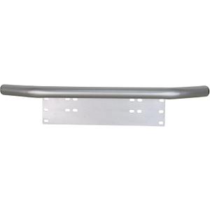 SKYWORLD 22.8 inch Bull Bar Aluminum Alloy Front Bumper License Plate Mount Bracket Holder for Daytime Running Light Offroad LED Light Bar,Silver