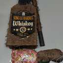 Sratte Brown Whiskey Bottle Piata with Stick 16 x 6.3 x 3 Inch Piata Decorations for Whiskey Birthday Party Adults Party Valentines Wedding Birthday Funny Anniversary Supplies