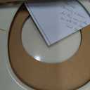Bemis 500EC Durable Wood Toilet Seat with Easy Clean Hinges, Made in USA, Round, Bone
