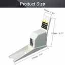 Utoolmart 200cm Height Meter White Wall Mounted Height Meter Growth Ruler CM Metric