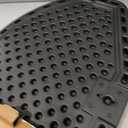 Basketball Backboard Replacement, 2 Holes Backboard for Basketball Hoop for 16ft Trampoline, 27.4in x 17.9inches Fan Shaped Back Board Replacement
