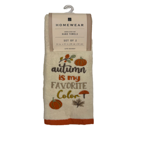 Homewear 2-PK Hand Towel Fall In Air White