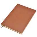Beaugif Plain Leather Notebook Writing Journal A5 Lined Notebook Softcover PU Travel Diary Journals (Brown)