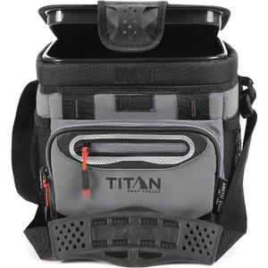 Arctic Zone Titan Deep Freeze Cooler - Zipperless Hardbody Cooler - Small & Large Capacity- Beach & Camping Cooler - Deep Freeze Insulation, HardBody Liner, and SmartShelf (Sharkskin Gray)