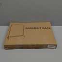 MOYIPIN Metal Clothing Rack, Single Rod Portable Garment Rack for Hanging clothes, Cloths Rack for Bedroom, Balcony 43.31inch, White