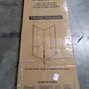 Corner Shower Enclosure 36 in.D x 36 in. W x 71 in. H, Double Sliding Shower Door with 1/4 in. Clear Tempered Glass, Black Framed Sliding Shower Enclosure (Shower Base Not Included)