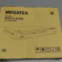 MEGATEK Region-Free HDMI DVD Player for TV, Compact CD/DVD Player for Smart TV, USB Port, Plays All Region DVDs & Multi Formats, Metal Housing, HDMI/RCA Cables & Remote Included