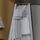 Wokceer Wedding Arch Backdrop Stand 7.2 FT White Metal Chiara Backdrop Stand for Wedding Ceremony Photo Booth Outdoor Indoor Birthday Party Garden Floral Balloon Arch Decoration