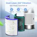 TP04 Replacement Filter Compatible With Dyson HP04 TP04 DP04 TP05 DP05 Air Purifier, Activated Carbon Filter High-Efficiency Air Cleaner (1-Pack)