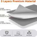 StorageTastic 4 Pack Bed Sheet Closet Organizers and Storage,Sturdy Foldable Storage Containers with Window and Label,Storage and Organization for Bedding Sheets,Duvet Covers,Blankets (Grey)