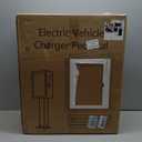 EV Charger Outdoor Enclosure, Universal Lockable Cover for EV Charging Stations, Heavy-Duty Metal Protective Guard for Installed Level 2 EV Chargers, Open-Air Design, L19.7 × W9.8 × H23.6