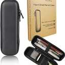 Slim Pencil Case for Adults, Travellers, Insulin Travel, Small Pencil Case Hard Shell, Simple Thin Waterproof Pen Case Organizer Box for Stylus Touch Pen, Art Pen Pencil, Headphones (Black)