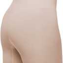 ESSENTIALS BY TUMMY TANK womens Seamless Shaping Short (Beige, S)