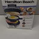 Hamilton Beach Breakfast Sandwich Maker with Egg Cooker Ring, Customize Ingredients, Perfect for English Muffins, Croissants, Mini Waffles, Perfect White Elephant Gifts, Silver (25475) (Single)
