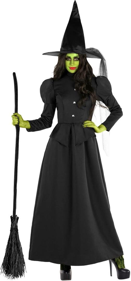 Morph Witch Costume for Women - Adult Halloween Witch Outfit - Spooky Women's Costume for Parties and Celebrations (Small)