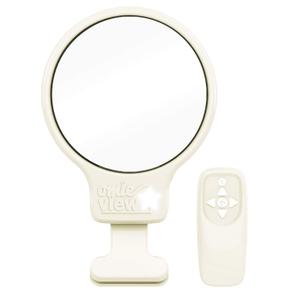 Clip-on Mirror with Remote Control & LED Light for Baby Monitoring. Use with Bassinet or Crib