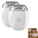 Universal Automatic Fingernail Grinder, Portable Automatic Fingernail Grinder with LED Light and 3 Speeds, 360 Silent Auto Fingernail Cutter and Polishing Trimmer, Safe and Easy to Carry (2PCS)