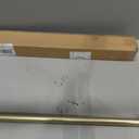 Extra Long Tension Curtain Rods 41-146 Inch, Gold, One-Click, Heavy Duty