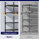 Kitsure Shoe Rack for Closet - 10-Tier Shoe Organizer with Hook Rack, Large-Capacity & Space-Saving Shoe Shelf for Entryway, Bedroom, Living Room,32.2" x 11.8" x 68.5", Black