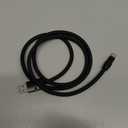 chubbycable Chubby 2.0 Fast Charging Cable Durable Soft Silicone USB C Cable 120W Extra Thick Charger Cord Compatible with iPhone 17-15 Series iPad, Black+Black, USB-A to Type-C, 3.3 FT