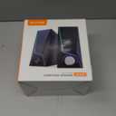 Nylavee Computer Speakers, PC Speakers with 6 Lighting Modes, USB Powered Computer Speakers for Desktop PC with 2 Bass-Boost Ports, 2 Speaker Units, and 3.5mm Aux-in for PC, Laptop, Monitor, Gaming (Black)