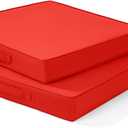 mudilun Outdoor Chair Cushions Water-Proof Outdoor Seat Cushions for Patio Furniture with Handles and Ties Patio Furniture Cushions with Zipper Durable Garden Sofa Chair Pads (20x20x3 Inch, Red)