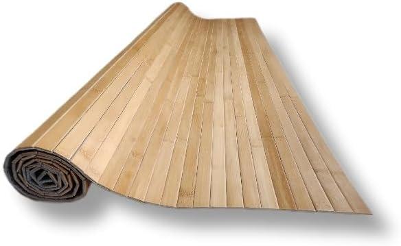 Fluted Bamboo Wood Panel on flexible backing (47.25" x 47.25" sheet) - Great for DIY projects, furniture flipping, wall covering etc.